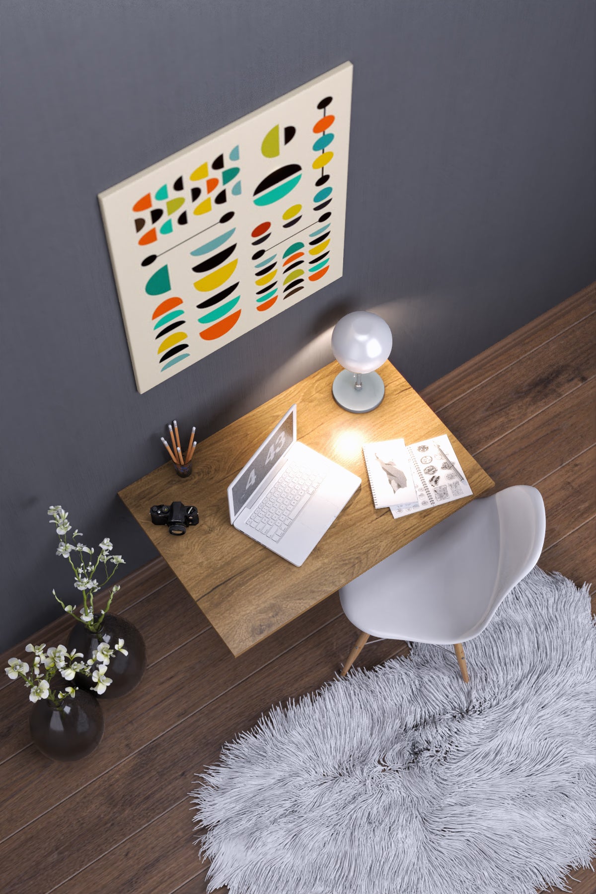 CAMELLIA-FOLDING TABLE