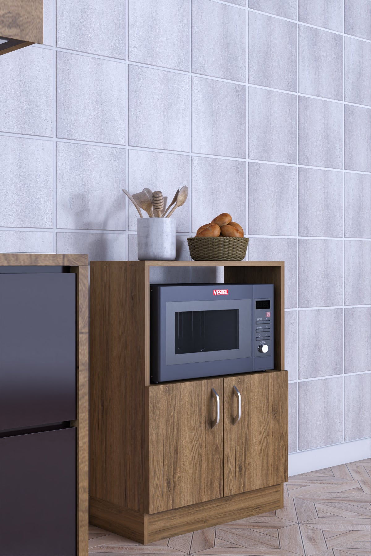 ROMA-MICROWAVE AND MULTI-PURPOSE KITCHEN CABINET