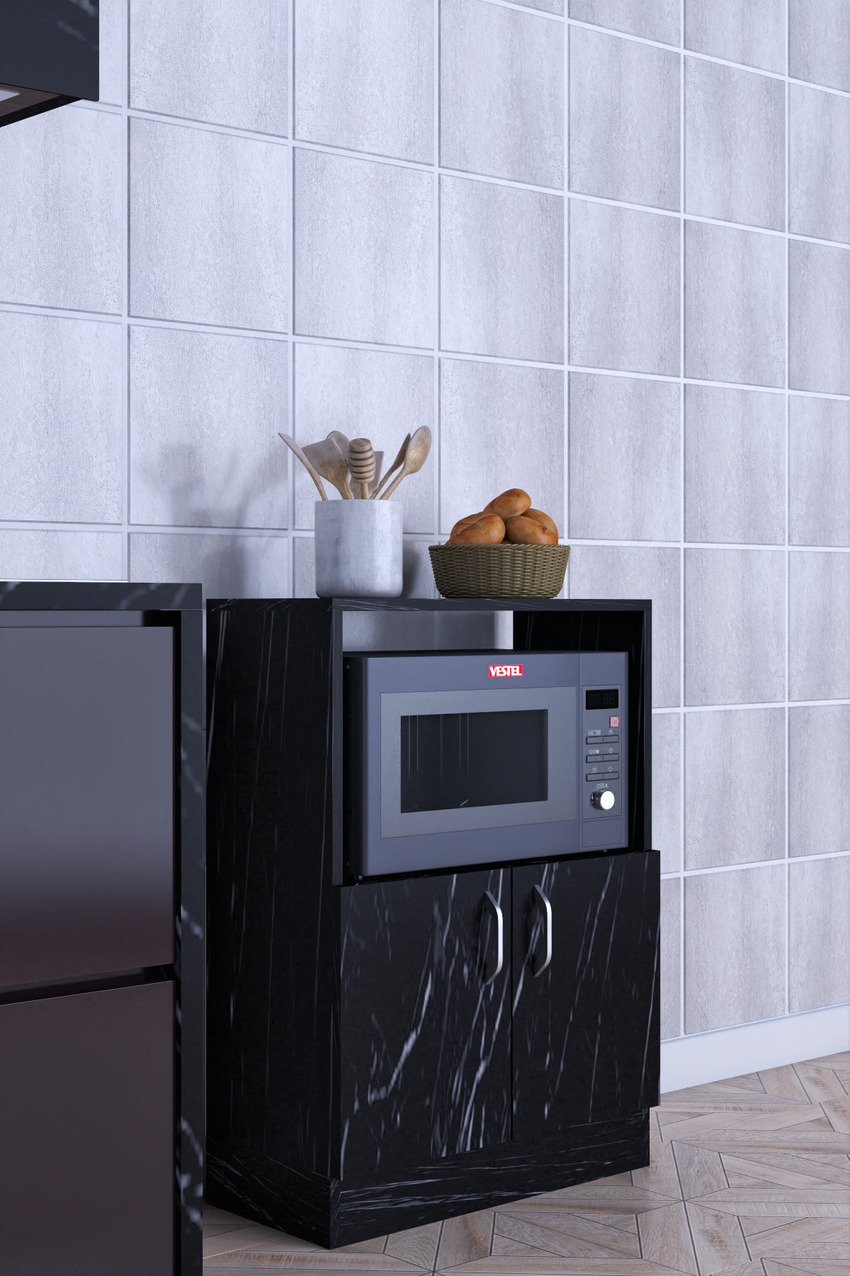 ROMA-MICROWAVE AND MULTI-PURPOSE KITCHEN CABINET
