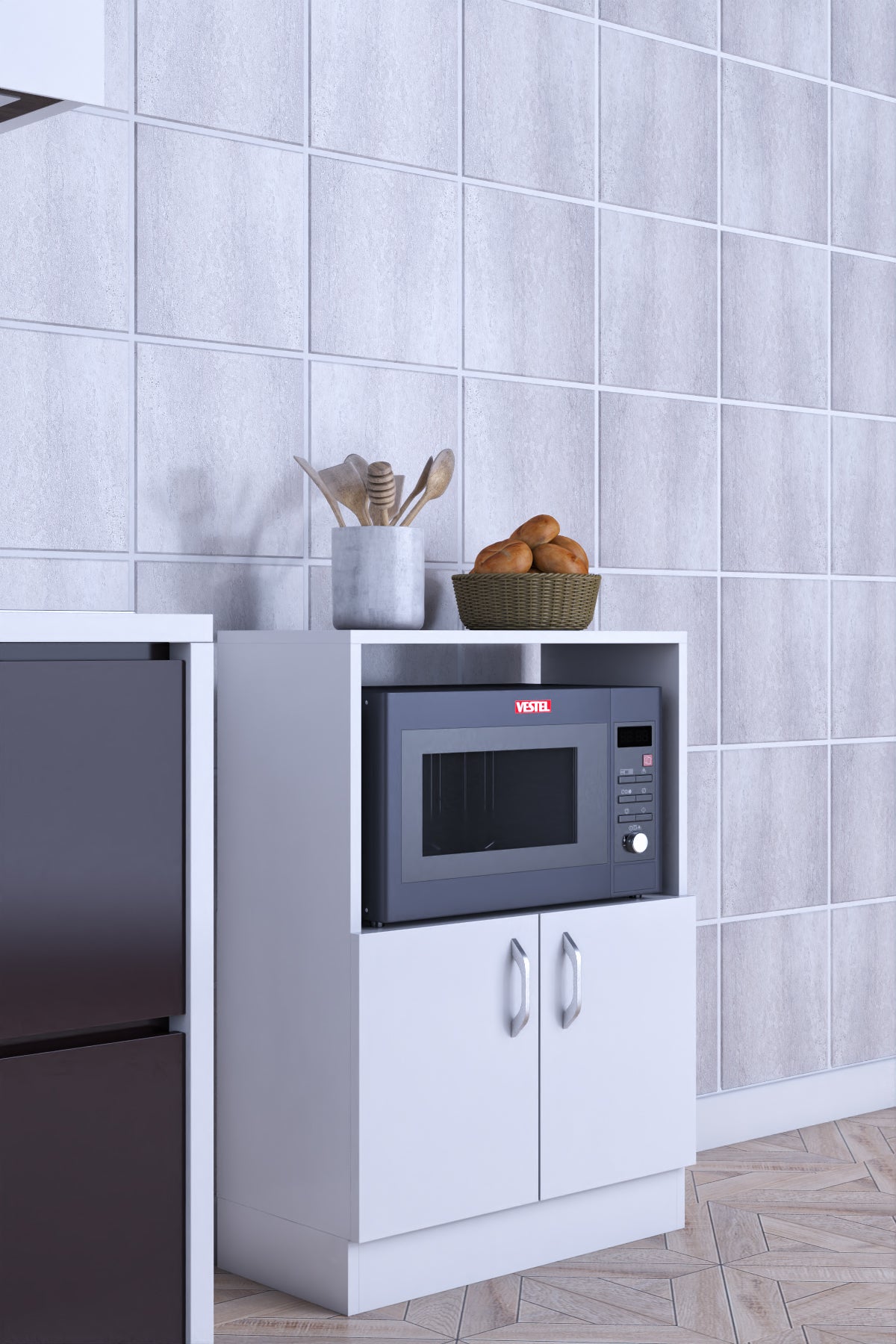 ROMA-MICROWAVE AND MULTI-PURPOSE KITCHEN CABINET
