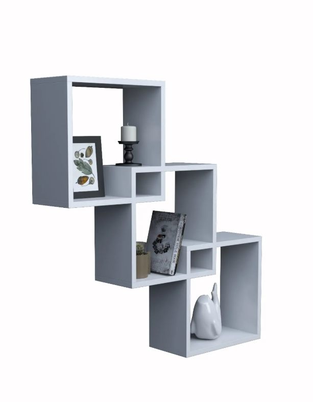 Wooden Bookshelf Wall Cabinet