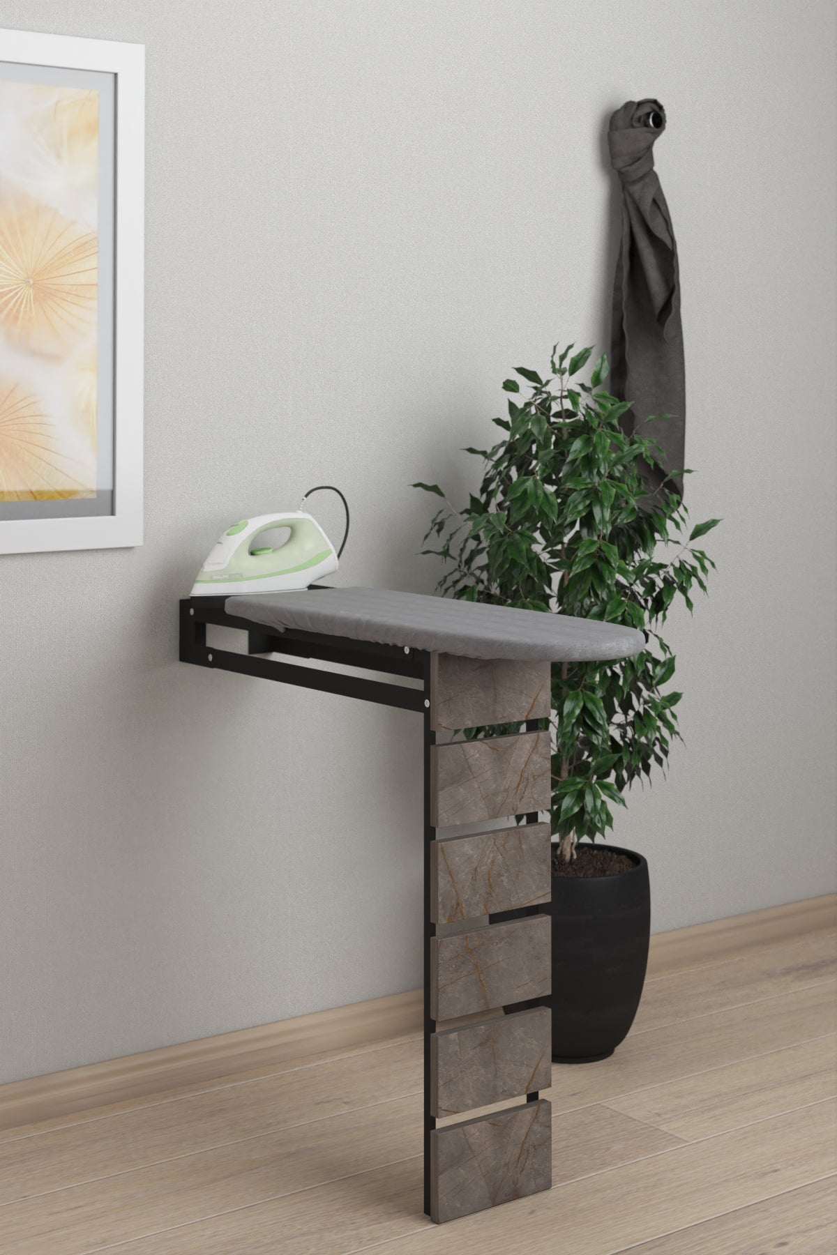 DAISY-WALL MOUNTED IRONING TABLE