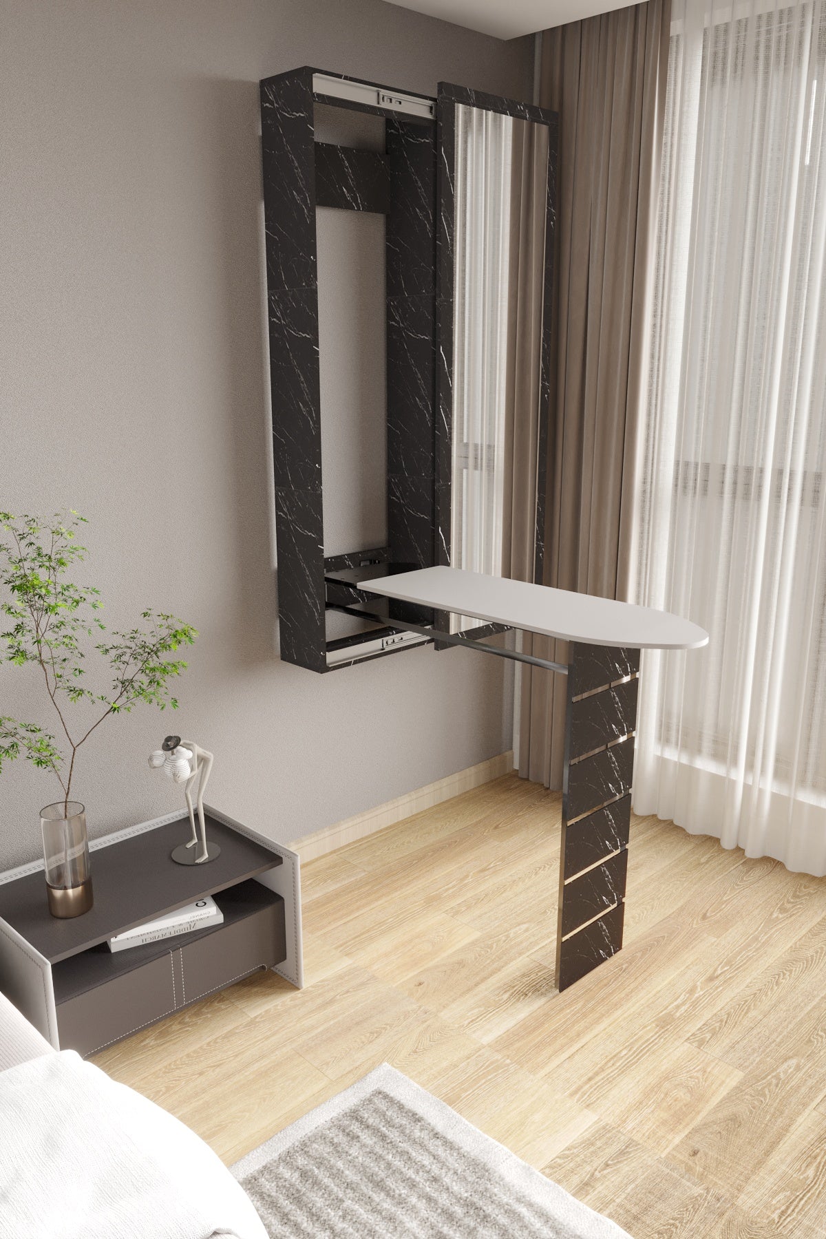 LUXURY-WALL MOUNTED IRONING TABLE