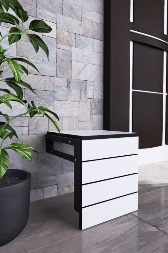 ACACIA-FOLDING STOOL