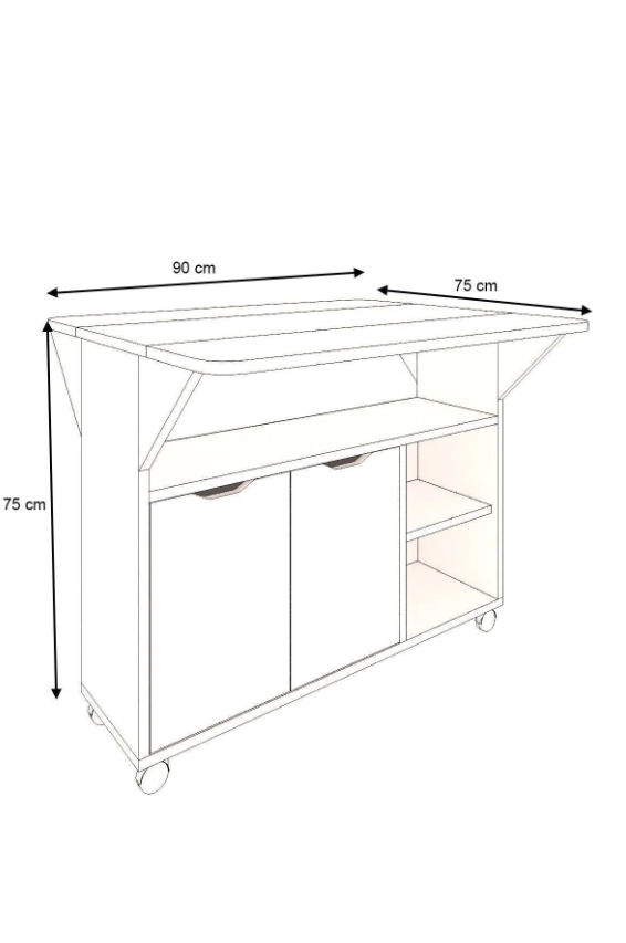 BUTTERFLY-KITCHEN TABLE AND CABINET