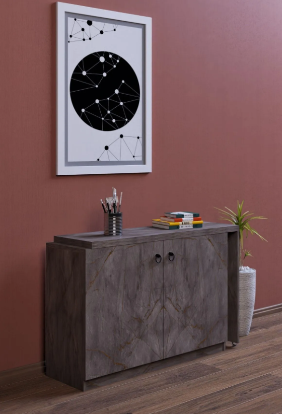 FLOR-TABLE AND MULTI-PURPOSE CABINET