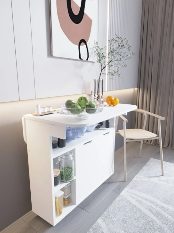 BUTTERFLY-KITCHEN TABLE AND CABINET