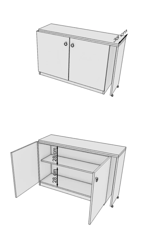 FLOR-TABLE AND MULTI-PURPOSE CABINET