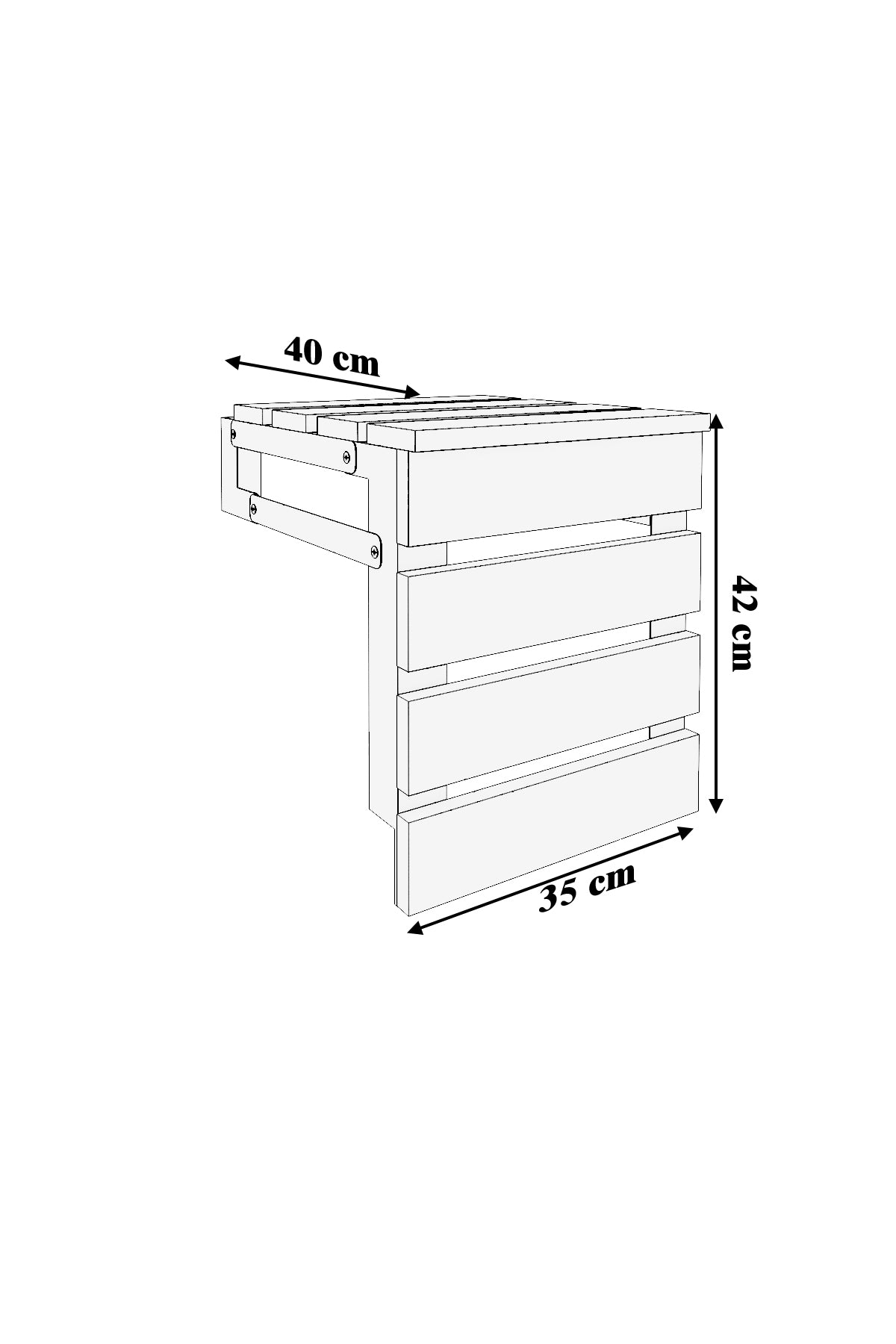 SARDINIA-FOLDING BATHROOM STOOL