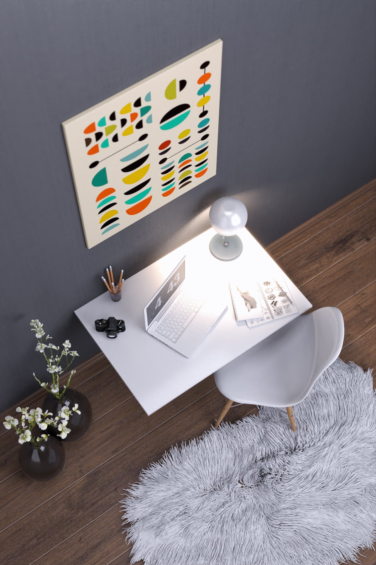 CAMELLIA-FOLDING TABLE