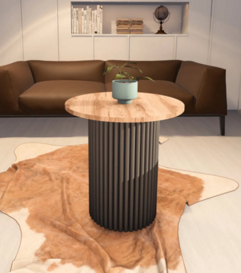 Industrial Round Coffee Table