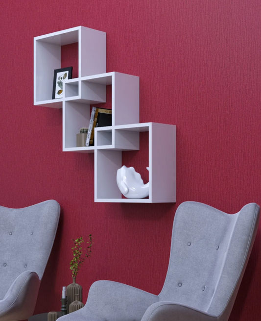 Wooden Bookshelf Wall Cabinet