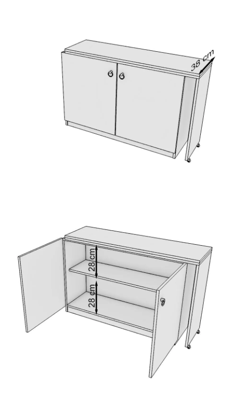 VLOERTAFEL EN MULTIFUNCTIONELE KAST